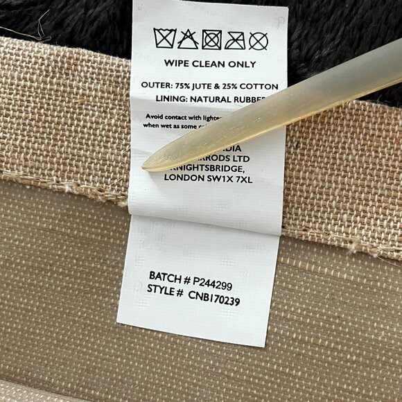 Harrods Jute and Cotton Shopper - Picture 3 of 4